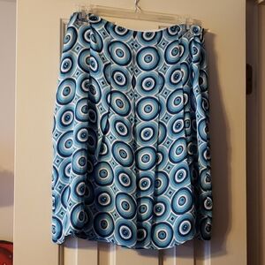 Ann Taylor Petite Shades Of Blue Skirt Size 4P